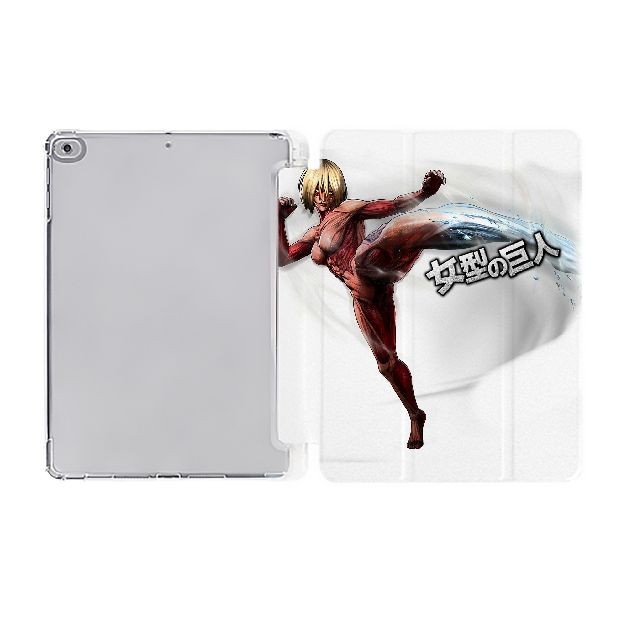 （画像用） 進撃の巨人 Attack on Titan IPad ケース ペン収納付き 三つ折りスタンド PUレザー×シリコン 対応機種9.5/10.5/10.9インチ